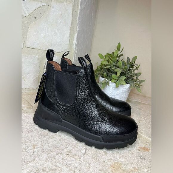 Polo Ralph Lauren Black Leather Oslo Chelsea Boots Sz 8 New main image 5